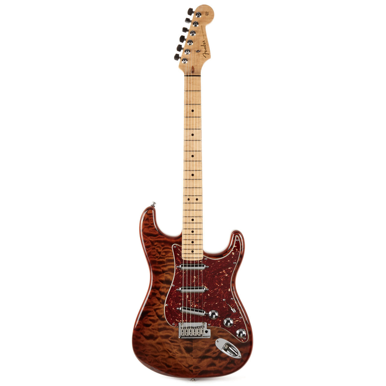 Squier by Fenderカスタムストラト/虎目ボディ＆ラージヘッド/美品 Used Fender Custom Shop Artisan Stratocaster Quilt Maple Top Tiger