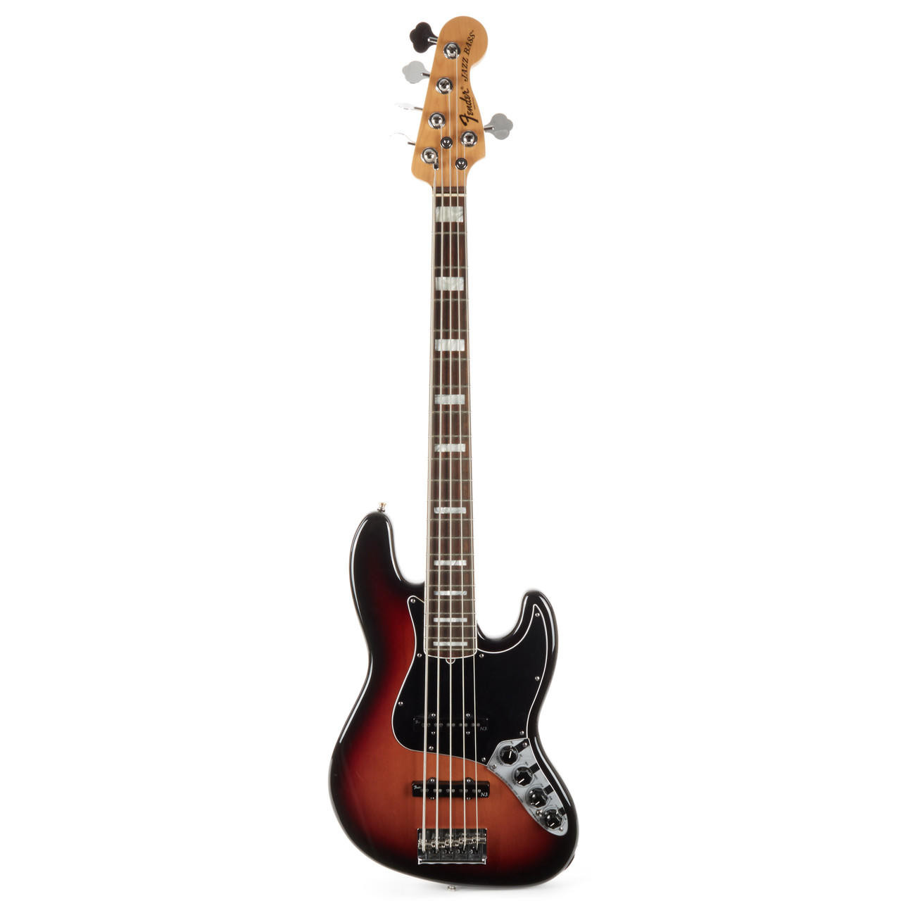 Used Fender American Deluxe Jazz Bass V Sunburst 2013 | Cream City