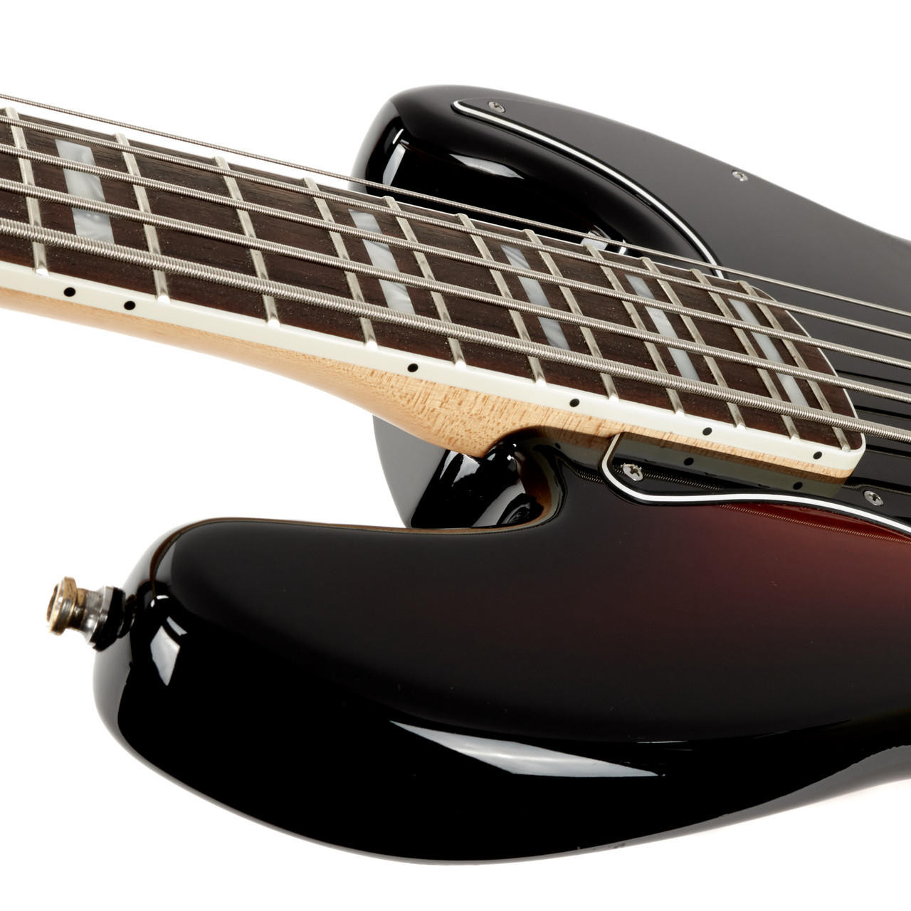 Used Fender American Deluxe Jazz Bass V Sunburst 2013 | Cream City