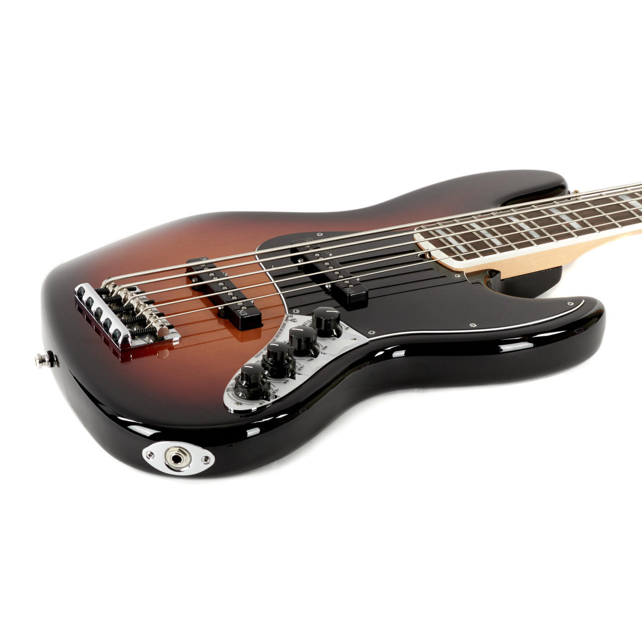 Used Fender American Deluxe Jazz Bass V Sunburst 2013 | Cream City