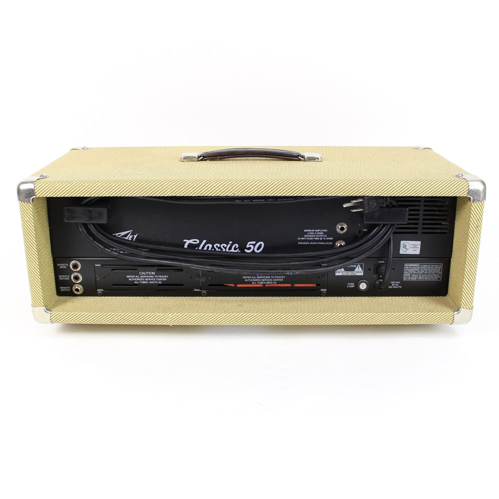 Peavey Classic 50 50W All-Tube Amp Head Tweed | Cream City Music