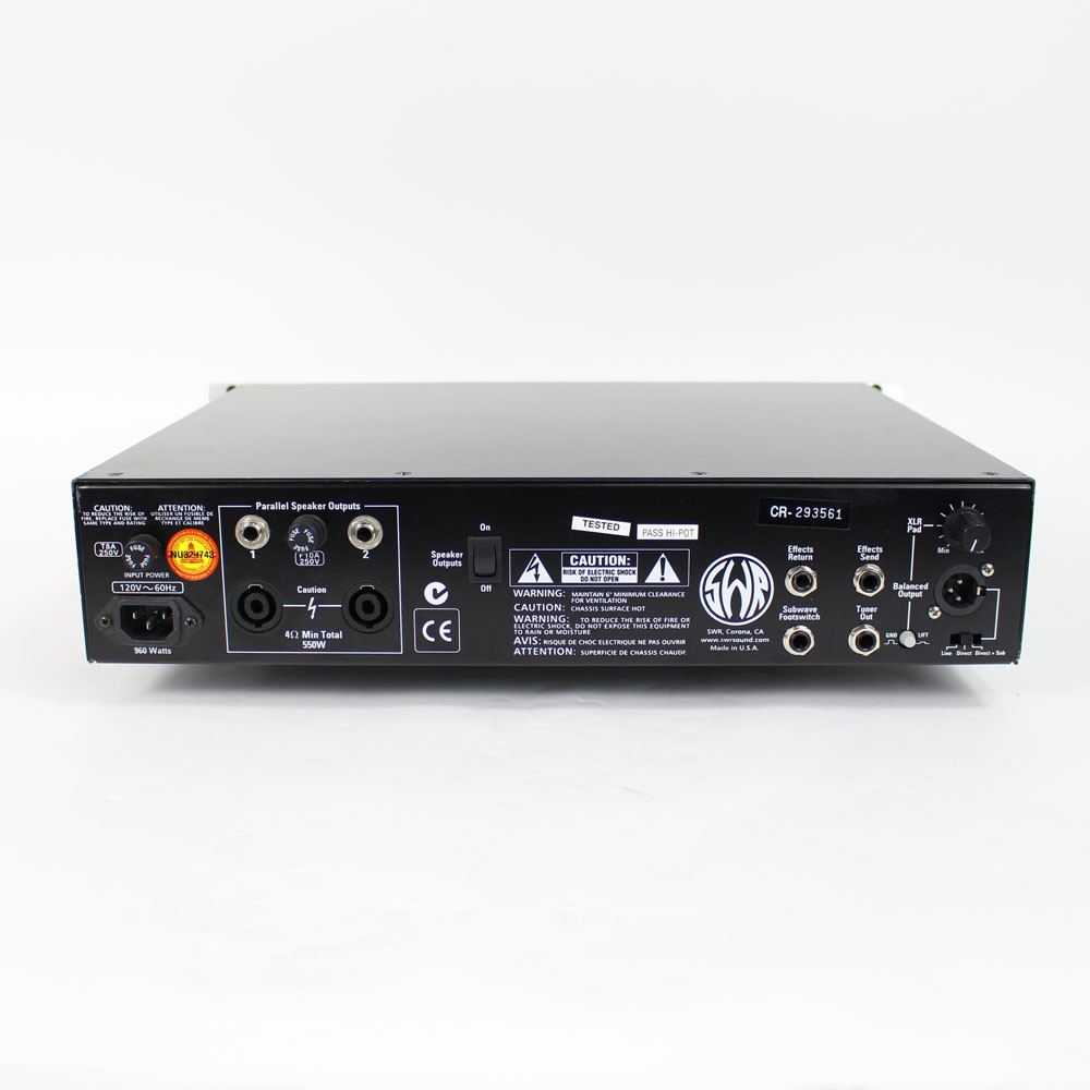 SWR 550X 550W Hybrid Tube Bass Amp Head | Cream City Music