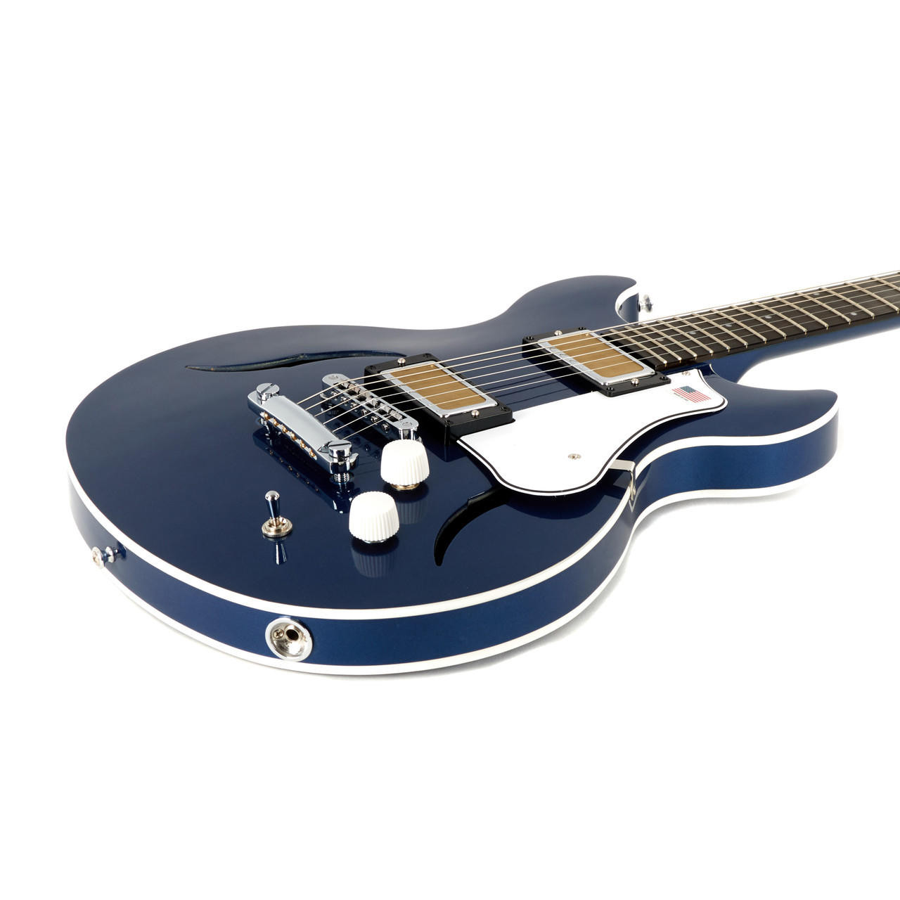 Harmony Comet Semi-Hollow Electric Guitar - Midnight Blue | Cream