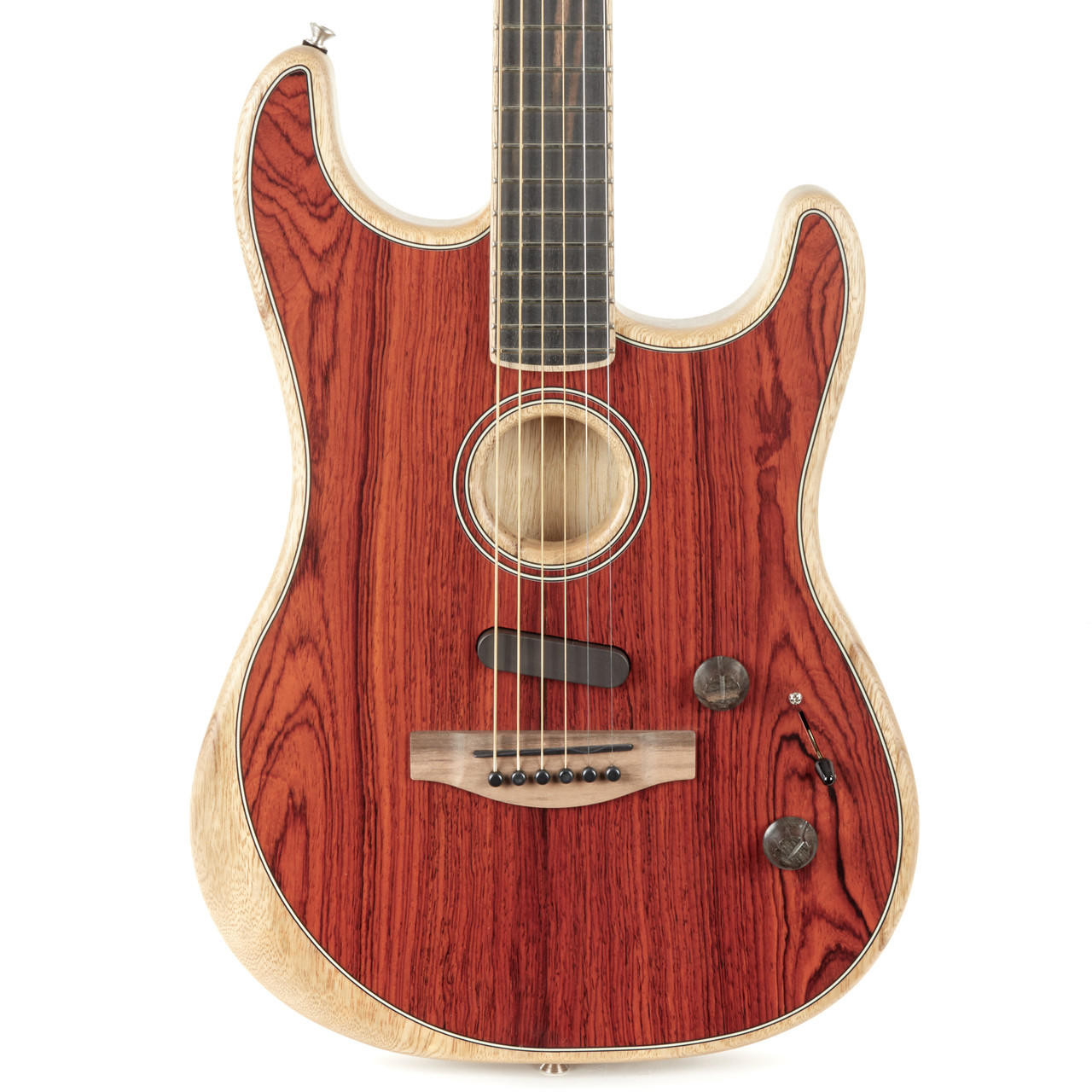 Used Fender American Acoustasonic Stratocaster - Cocobolo | Cream