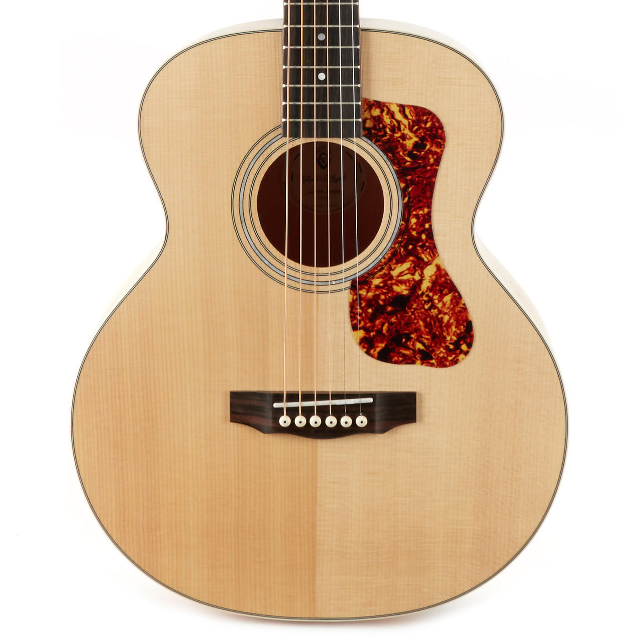 Guild Jumbo Junior Flame Maple Acoustic - Antique Blonde Satin