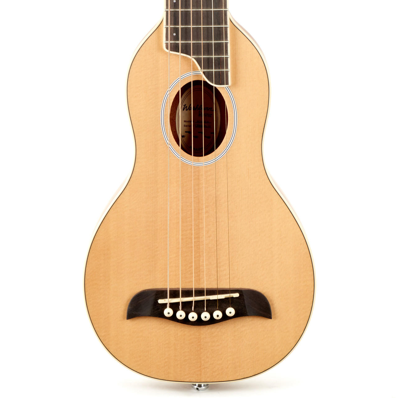 Washburn 10SK Rover Travel Series Acoustic - Natural | Cream City