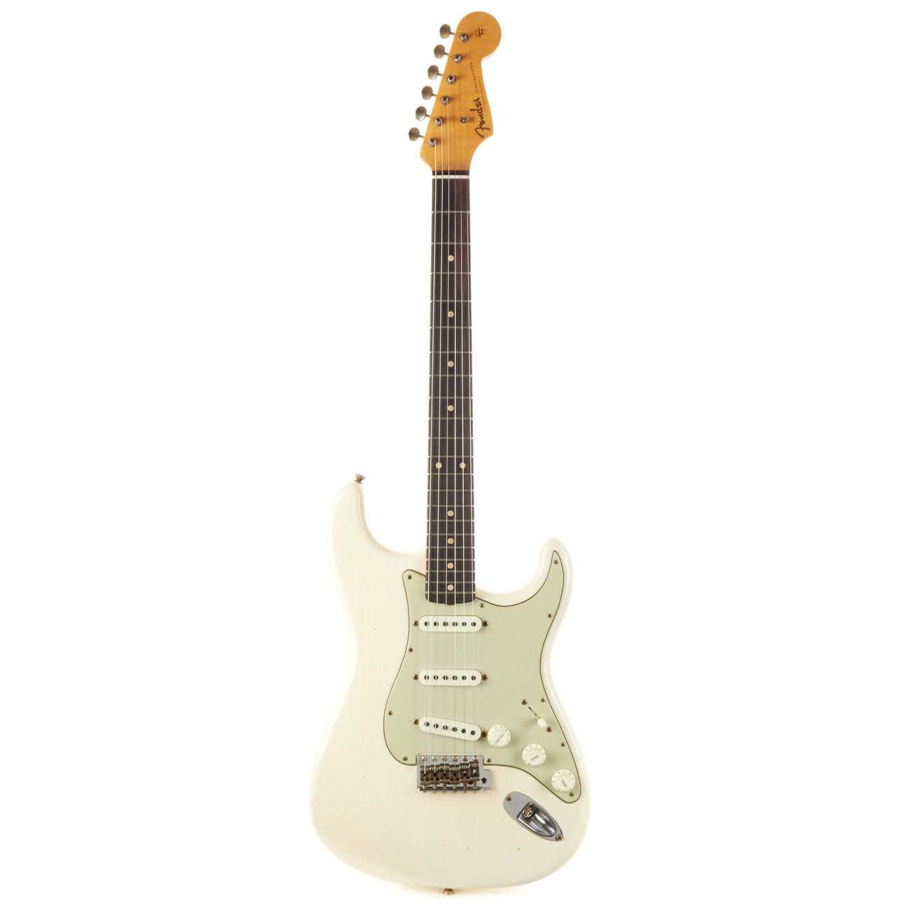 ★OlympicWhite Relic LaquerStratocaster★ Fender Custom Shop '62-'63 Stratocaster Journeyman Relic - Aged