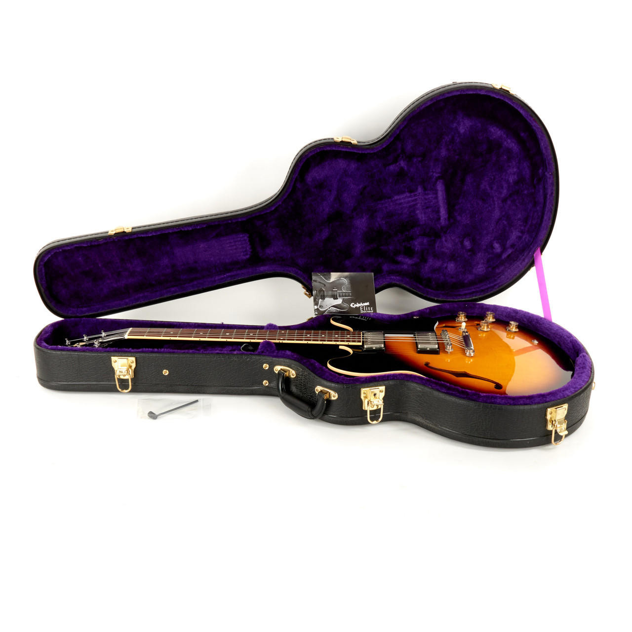EPIPHONE ELITE エレアコギター　1963 ES-335 Yahoo!オークション - epiphone elite 1963 ES-335 DOT/VS 日本製 寺田