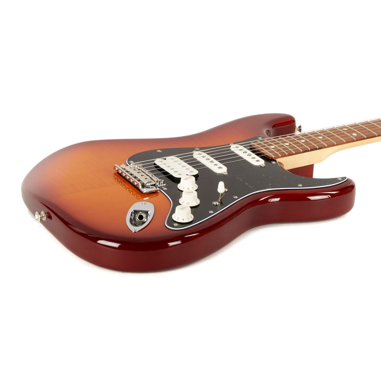 fender player stratocaster plus top tobacco sunburst Fender Player Series Stratocaster HSS Plus Top Pau Ferro - Tobacco Sunburst