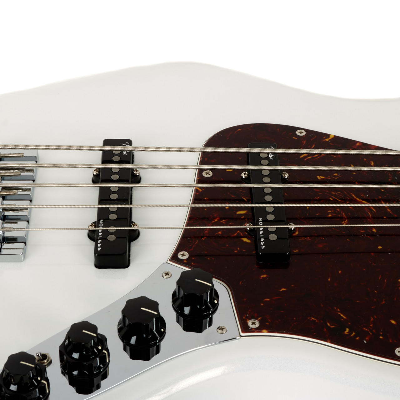 Fender American Ultra Jazz Bass V Maple - Arctic Pearl | Cream