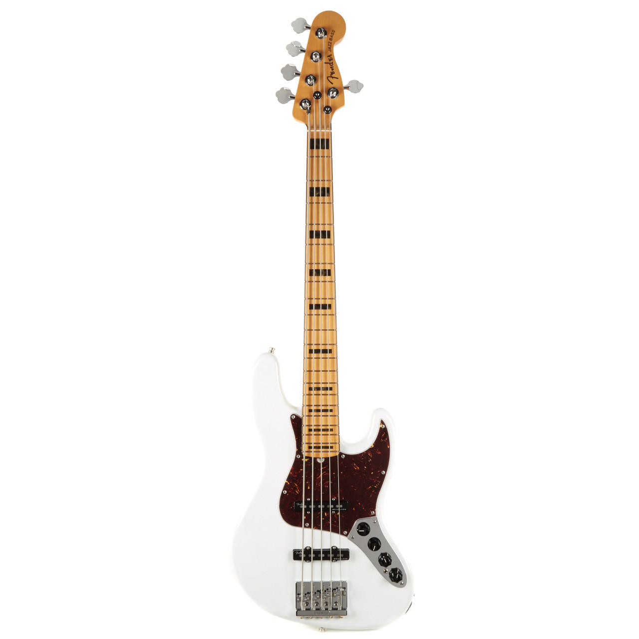 Fender American Ultra Jazz Bass V Maple - Arctic Pearl | Cream