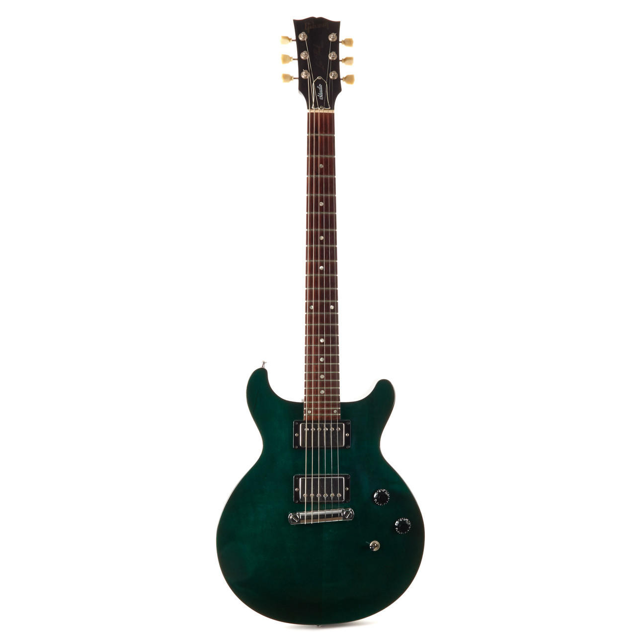 Used Gibson Les Paul Studio Double Cutaway Emerald Green 1998