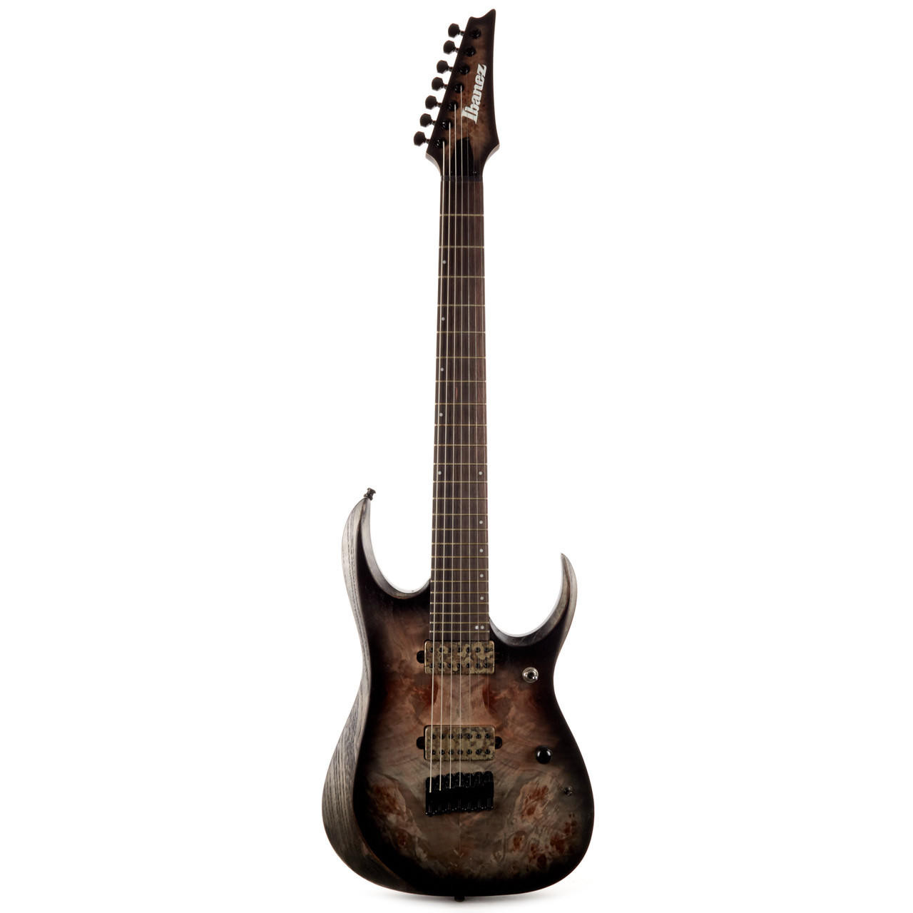 Ibanez RGD71ALPA Axion Label 7-String - Charcoal Burst Black Flat