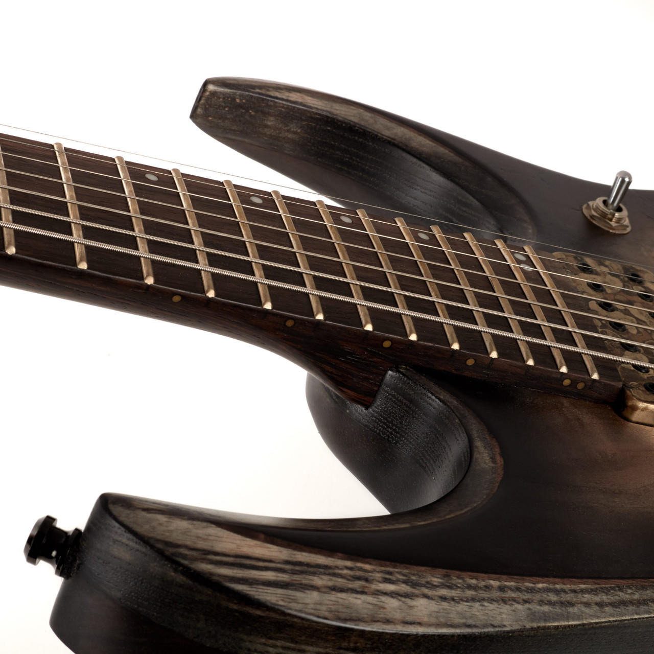 Ibanez RGD71ALPA Axion Label 7-String - Charcoal Burst Black Flat