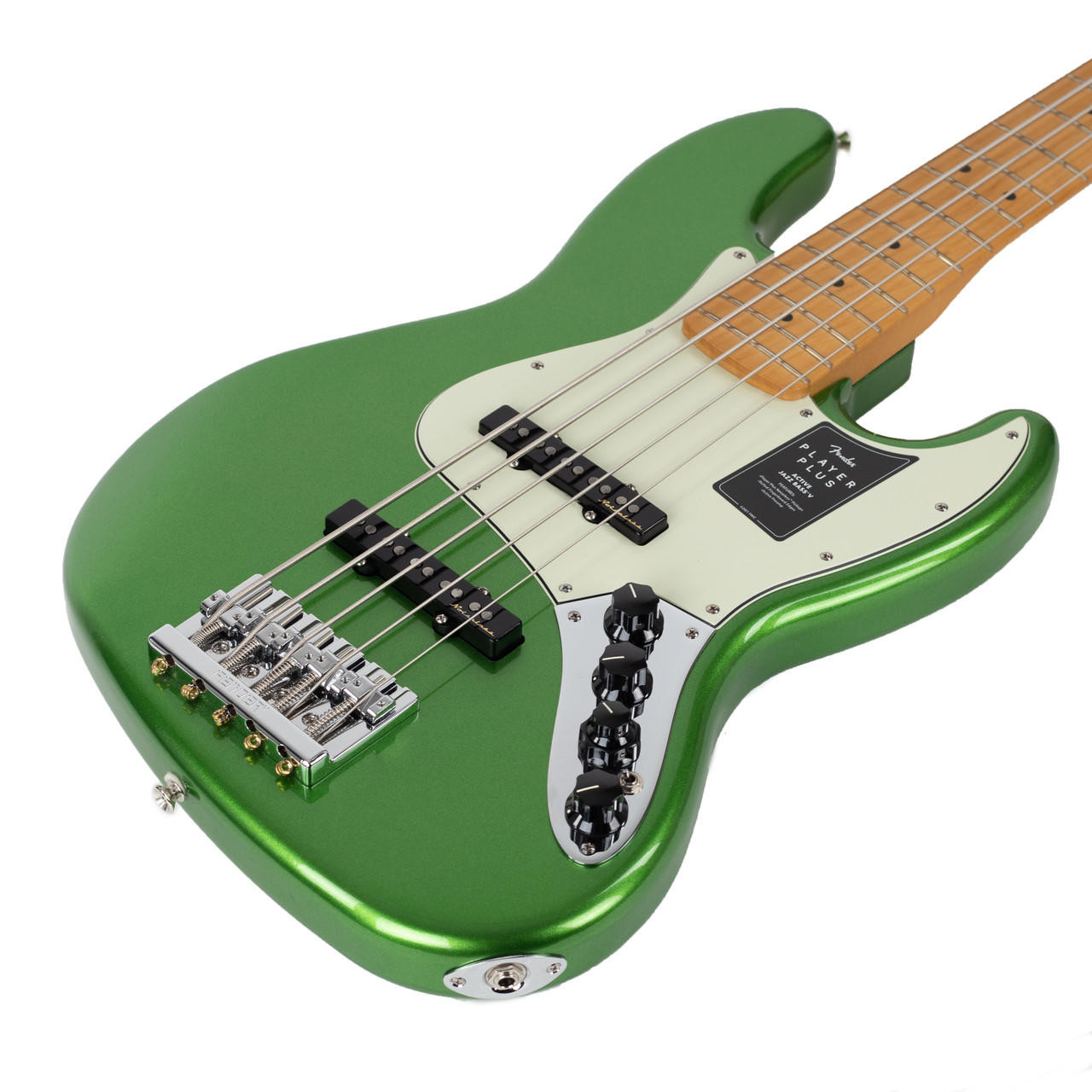 Fender Player Plus Jazz Bass V Maple - Cosmic Jade | Cream City Music