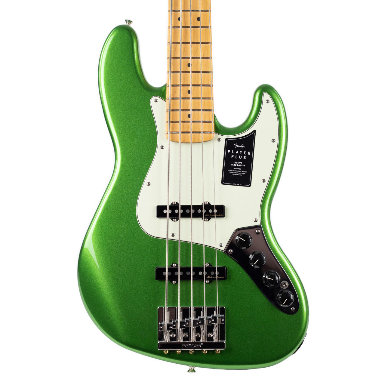 Fender Player Plus Jazz Bass V Maple - Cosmic Jade | Cream City Music
