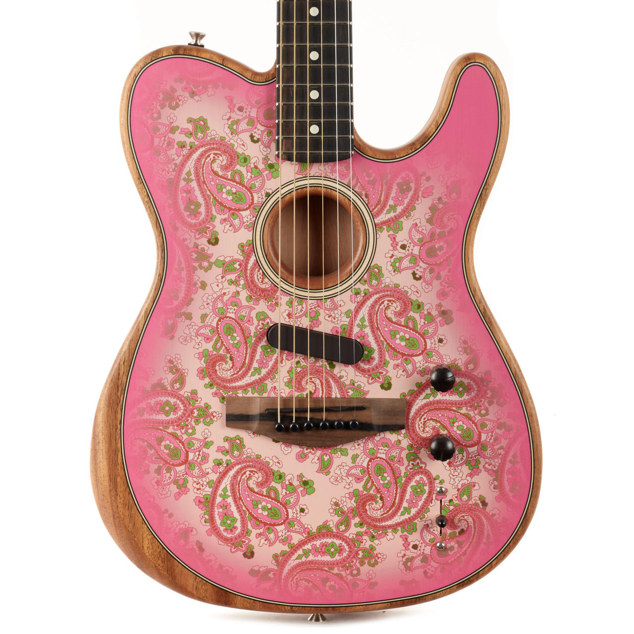 Fender American Acoustasonic Telecaster - Limited Edition Pink 