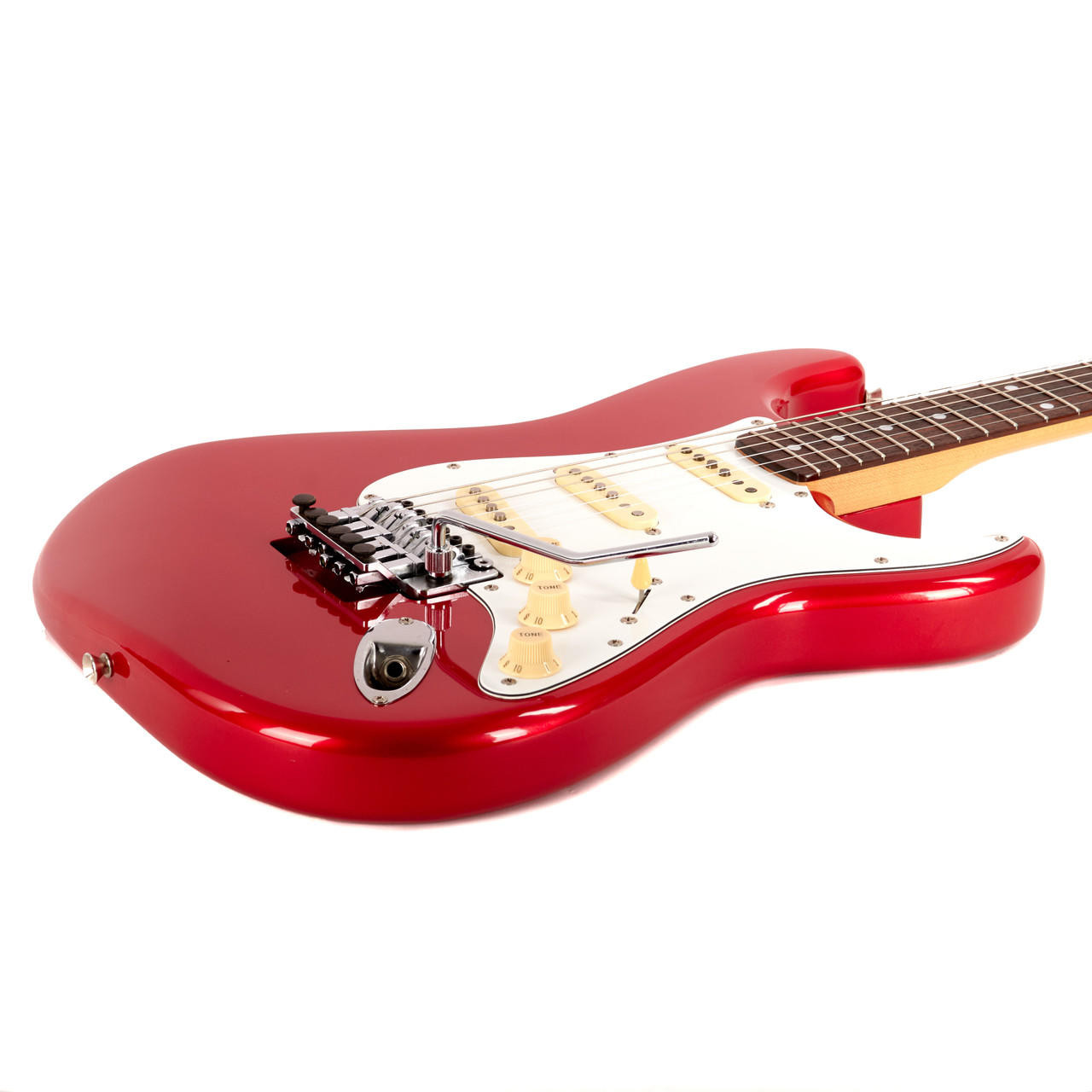 Used Fender Stratocaster Floyd Rose MIJ Metallic Red 1989 | Cream