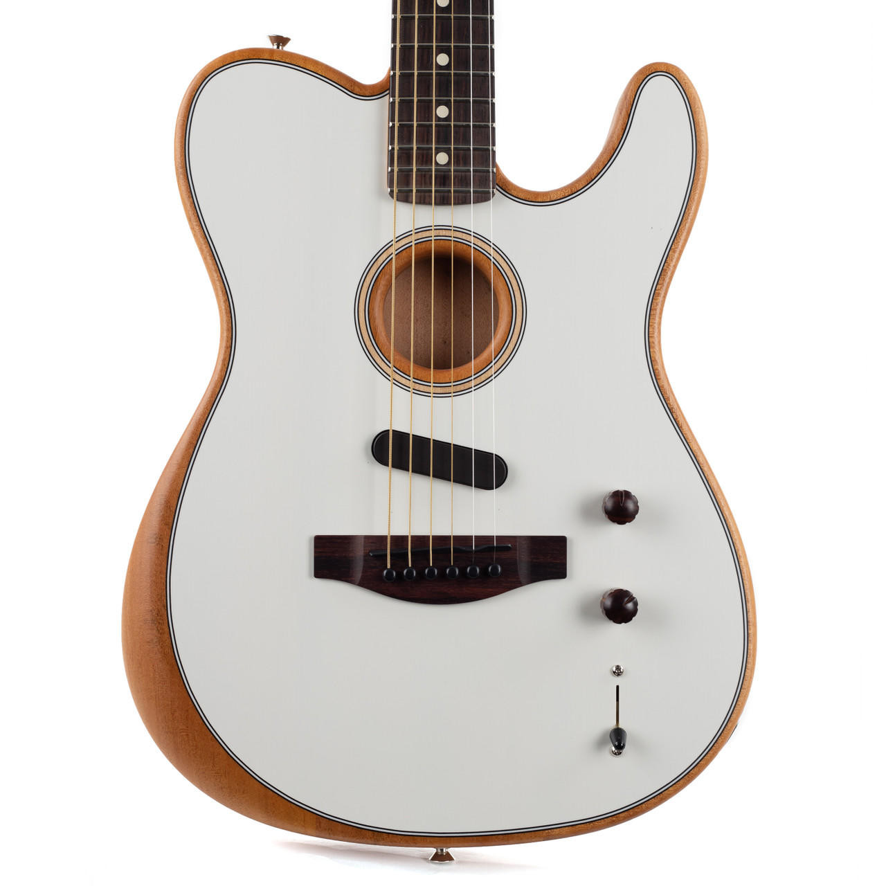 Fender Acoustasonic Player Telecaster Rosewood - Arctic White 