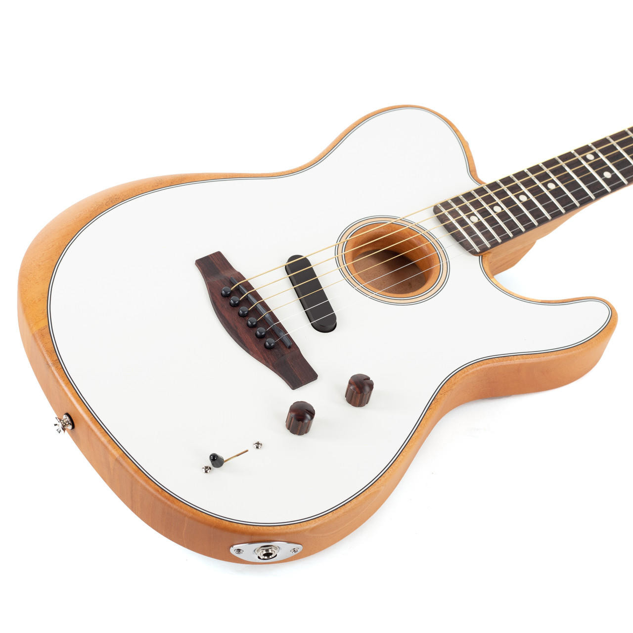 Fender Acoustasonic Player Telecaster Rosewood - Arctic White