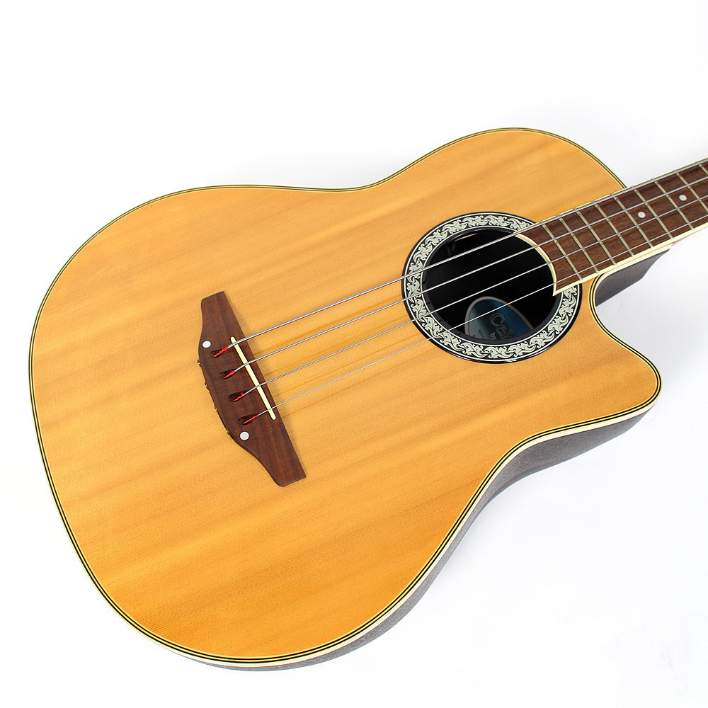 Ovation CC074 Natural Acoustic-Electric Bass Guitar | Cream City Music
