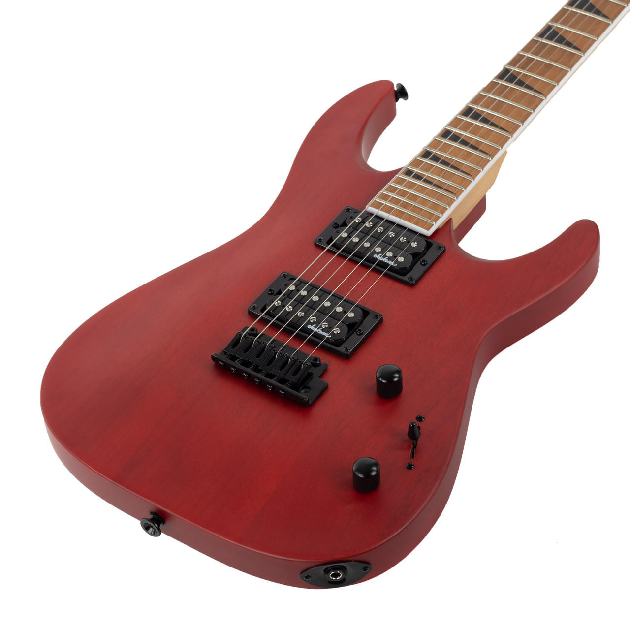 Jackson JS Series Dinky Arch Top JS24 DKAM - Red Stain | Cream