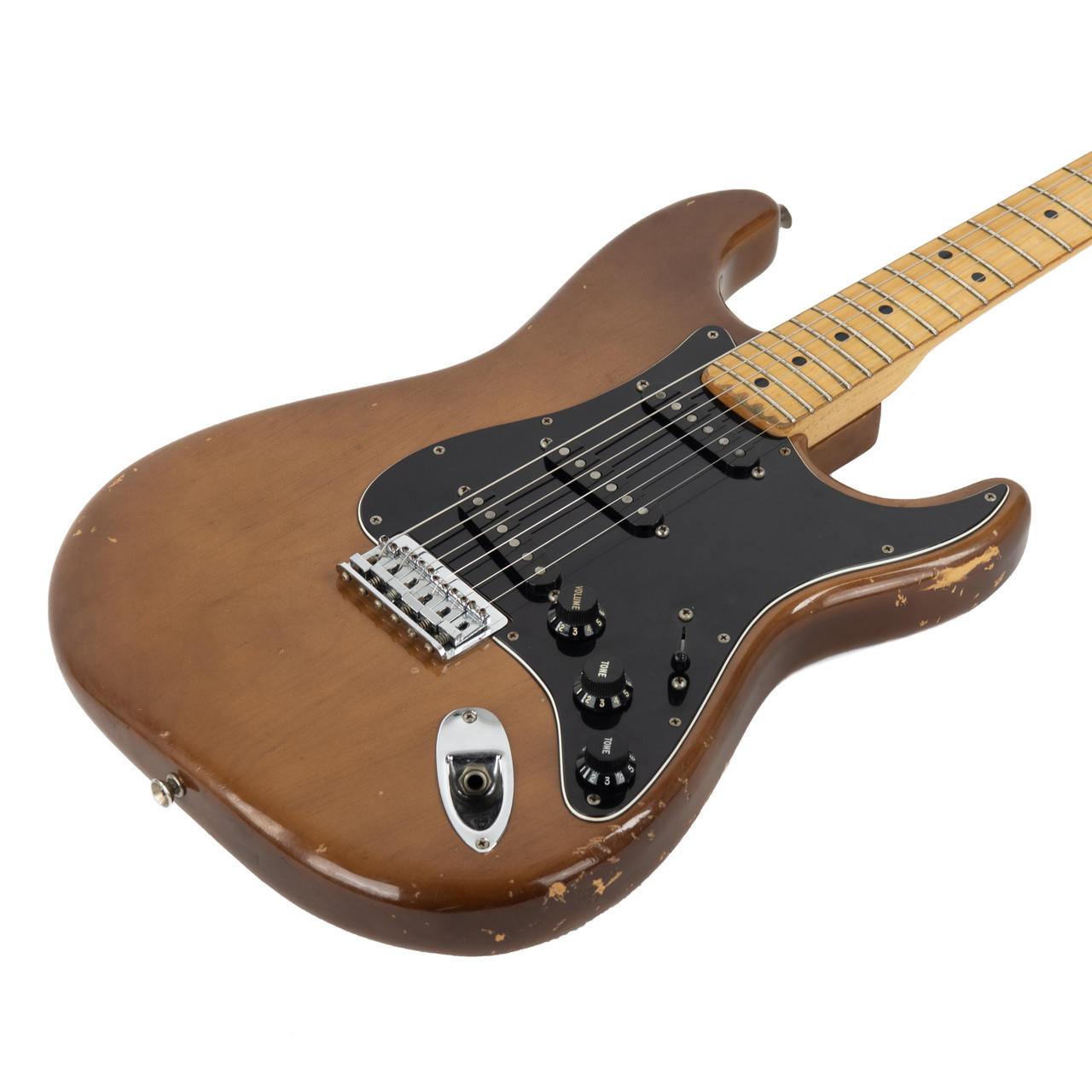 Vintage Fender Hardtail Stratocaster Brown Mocha 1975 | Cream City