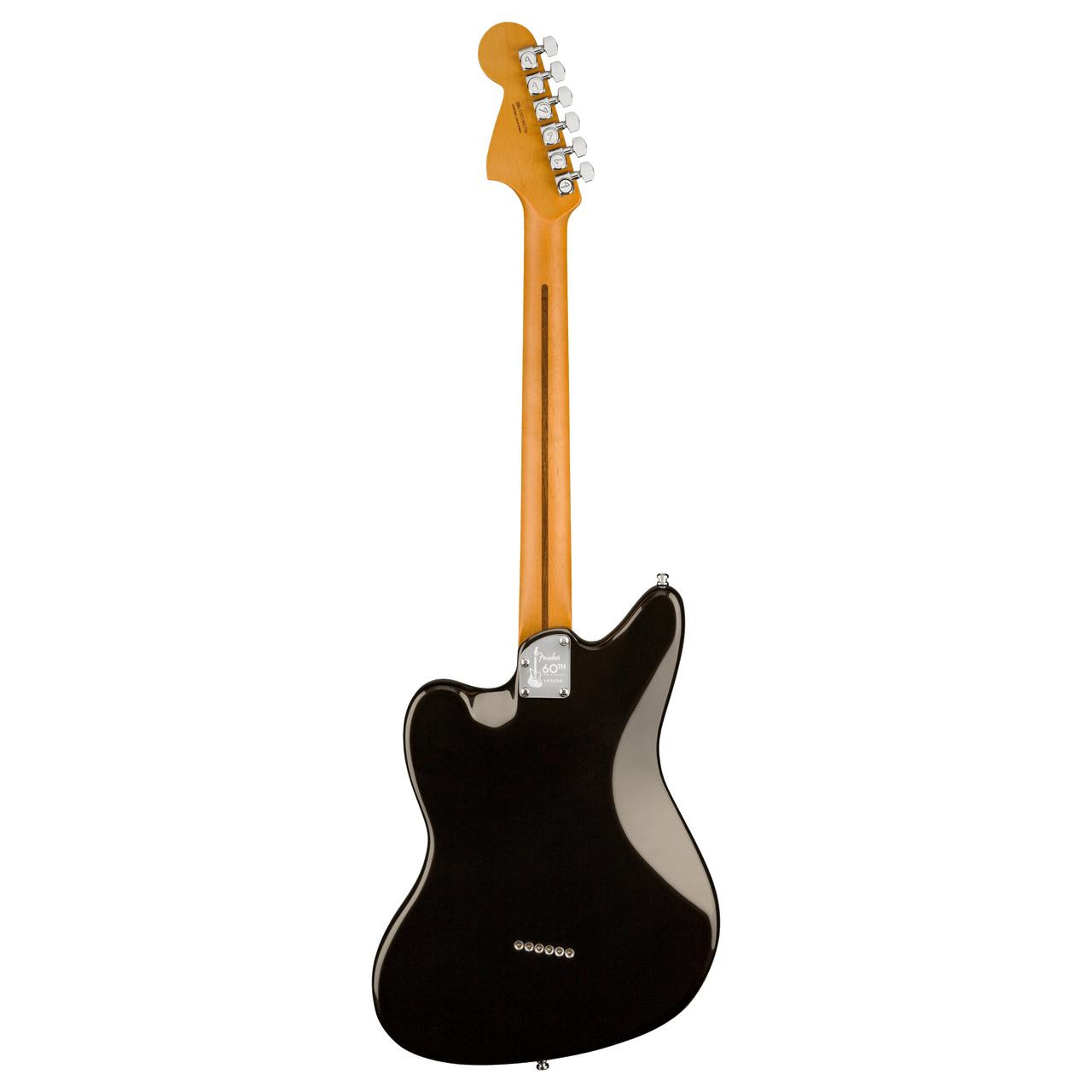 Fender 60th Anniversary Ultra Luxe Jaguar Ebony - Texas Tea