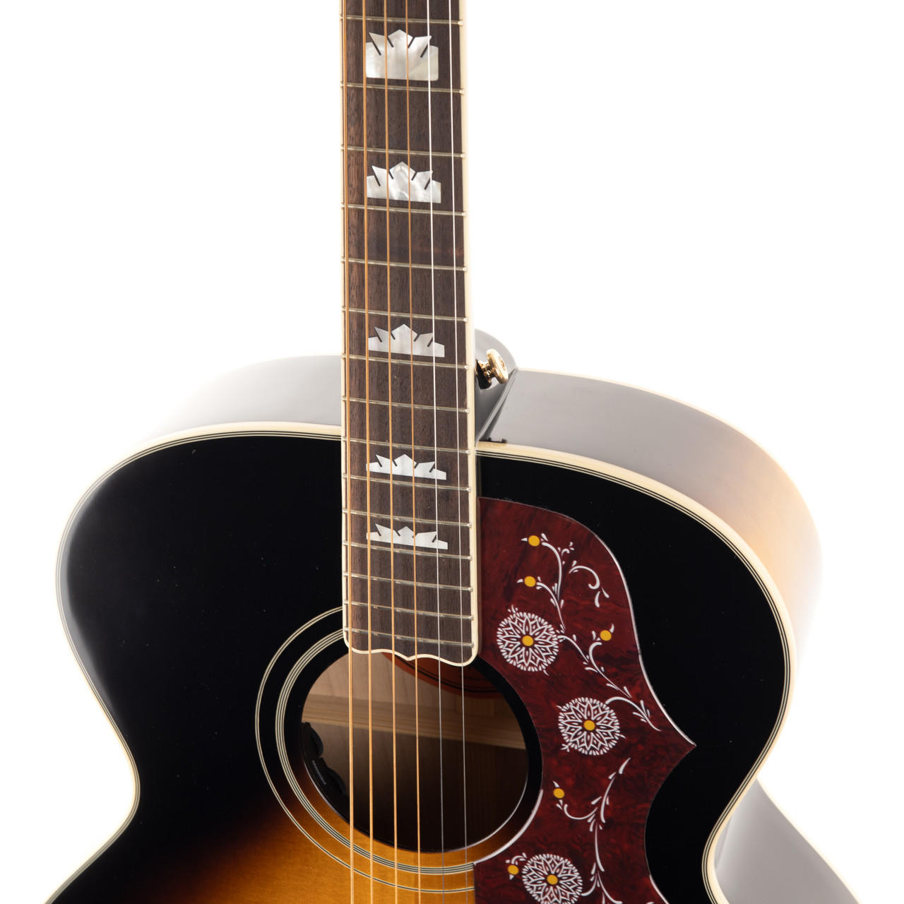 Epiphone J-200 Super Jumbo - Aged Vintage Sunburst Gloss | Cream 
