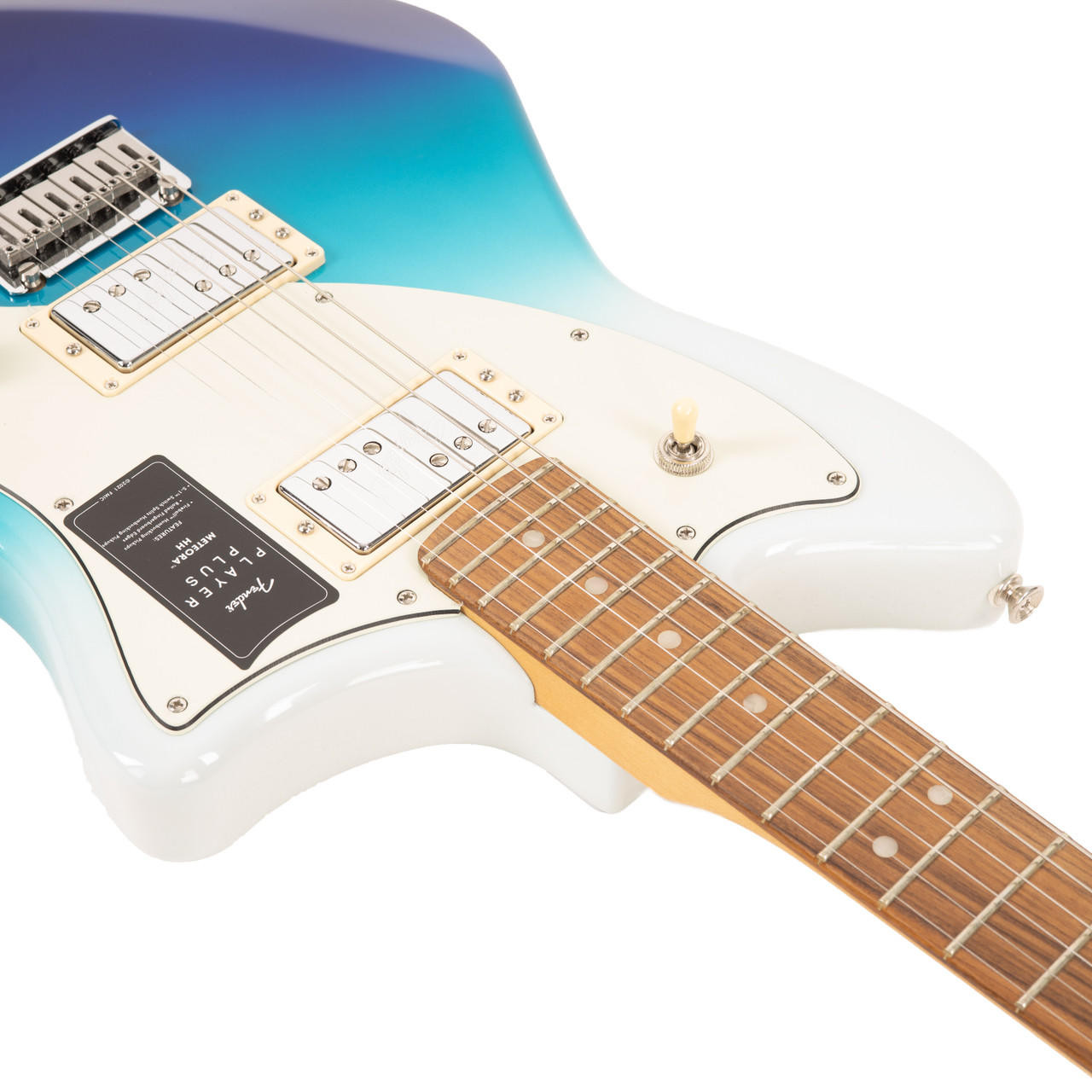 Fender Player Plus Meteora HH Pau Ferro - Belair Blue | Cream City