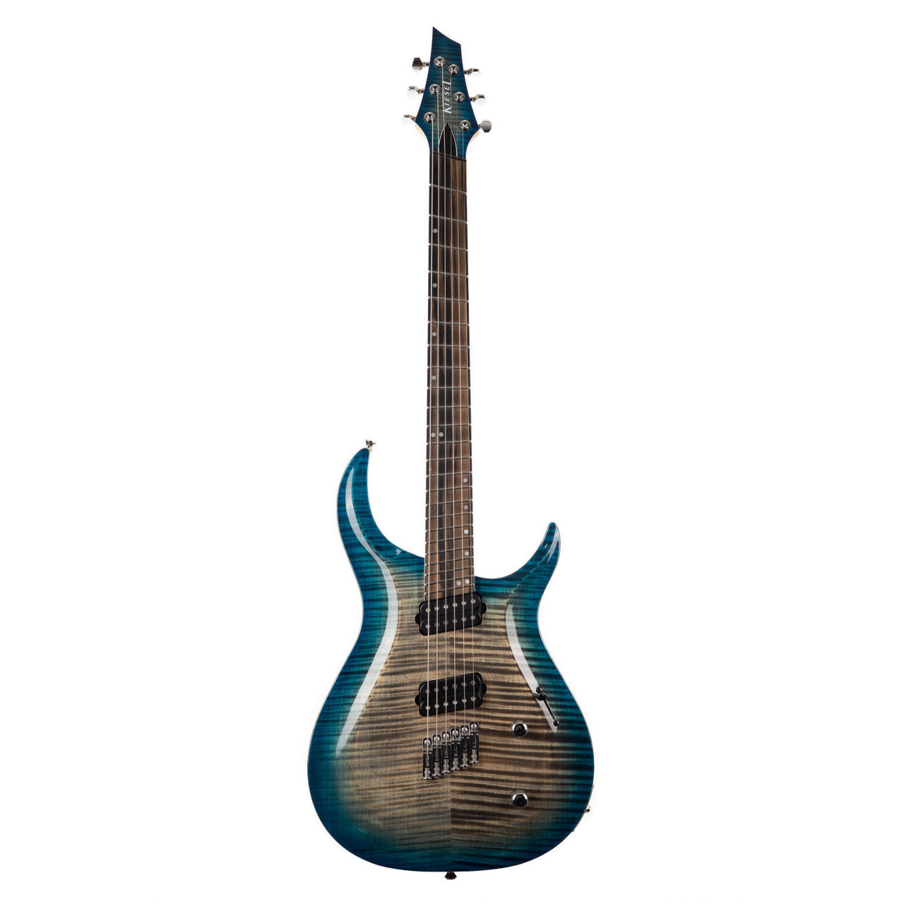 Used Kiesel Crescent C6M Blue/Gray Burst | Cream City Music