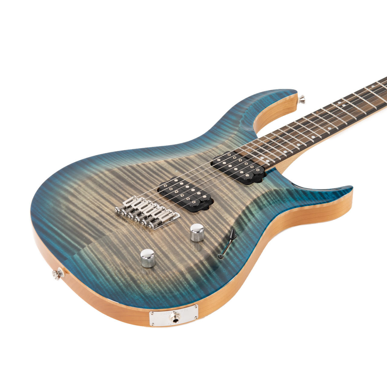Used Kiesel Crescent C6M Blue/Gray Burst | Cream City Music
