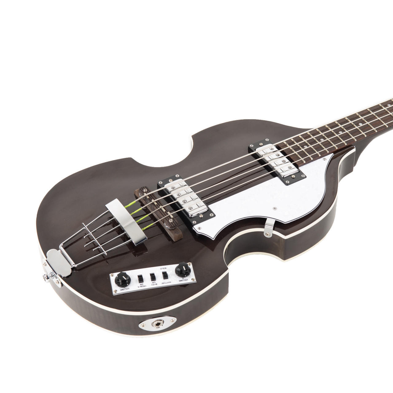 Used Hofner HI-BB Ignition Violin Bass - Brown Stain | Cream City