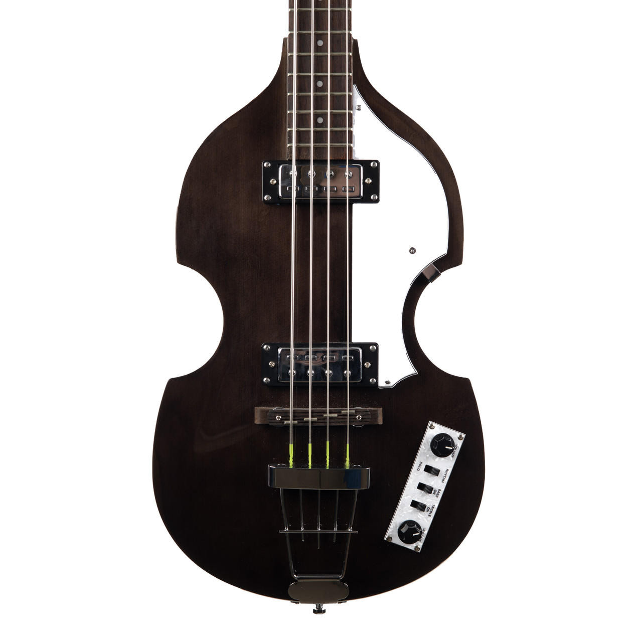 Used Hofner HI-BB Ignition Violin Bass - Brown Stain | Cream City