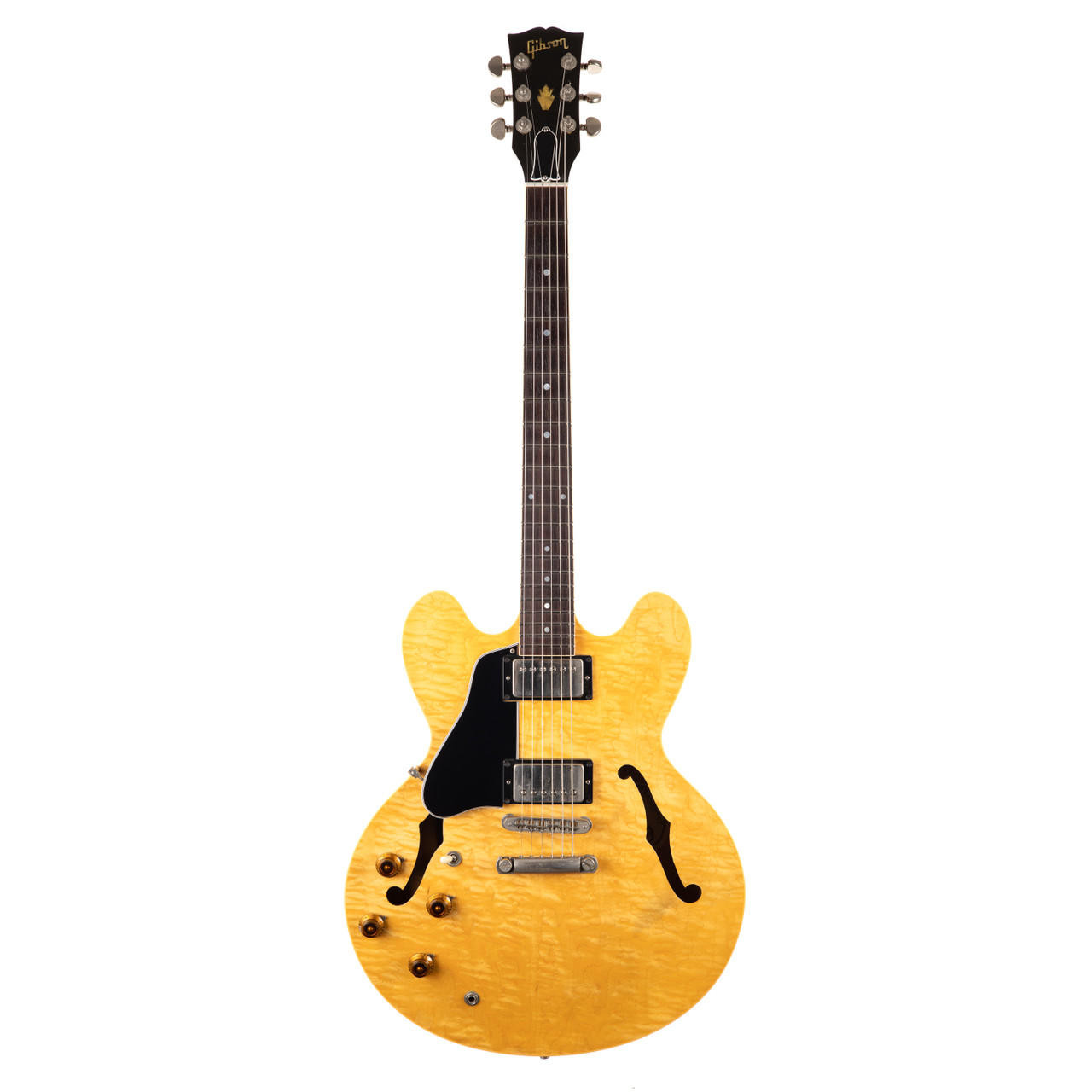 Vintage Gibson Custom Shop ES-335 Dot Left-Handed Natural Flame