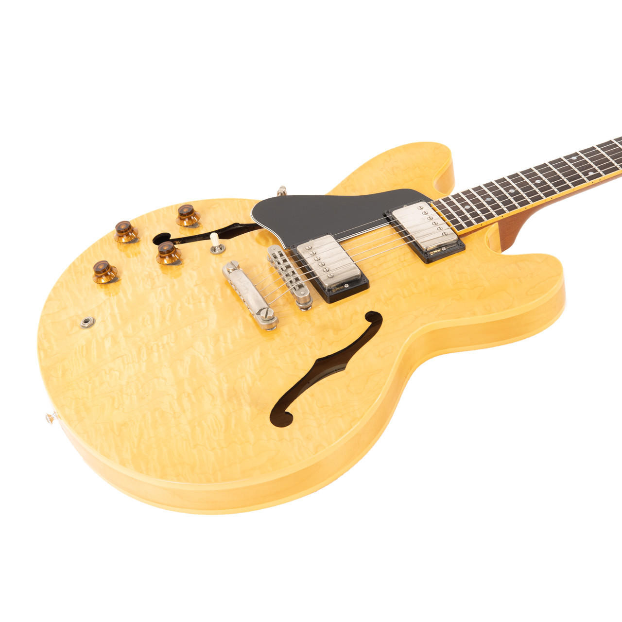 Vintage Gibson Custom Shop ES-335 Dot Left-Handed Natural Flame