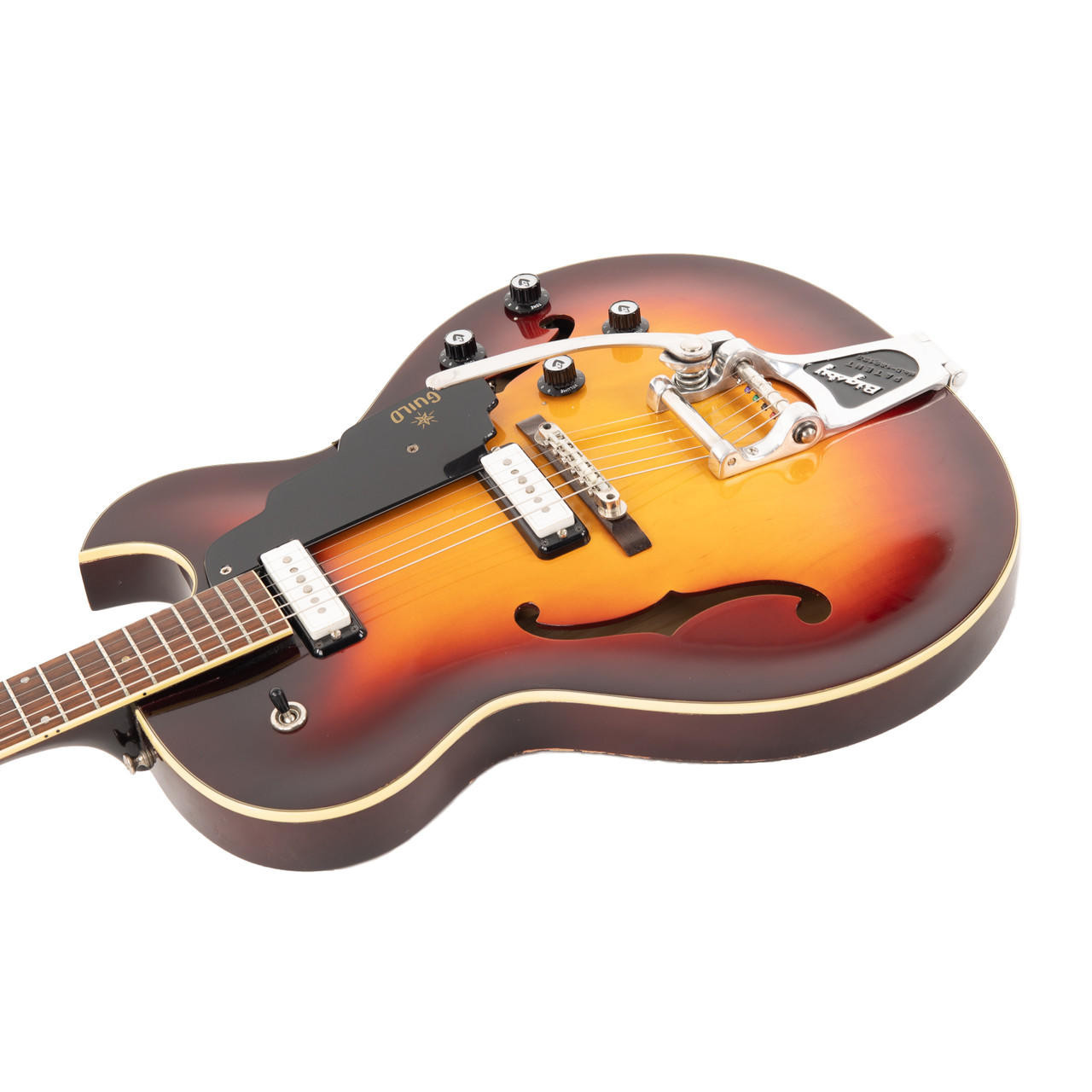 Vintage Guild T-100D Slim Jim Sunburst 1965 | Cream City Music