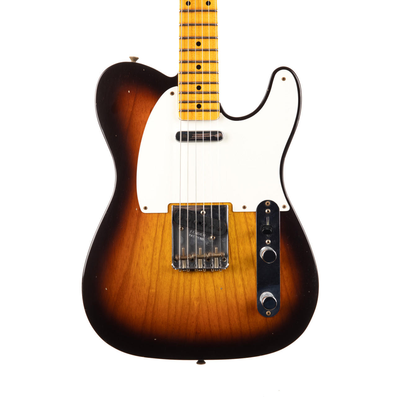 Custom Fender サンバースト Telecaster Fender系 1958 3-Color Faded/Aged Relic Heavy Telecaster ギター