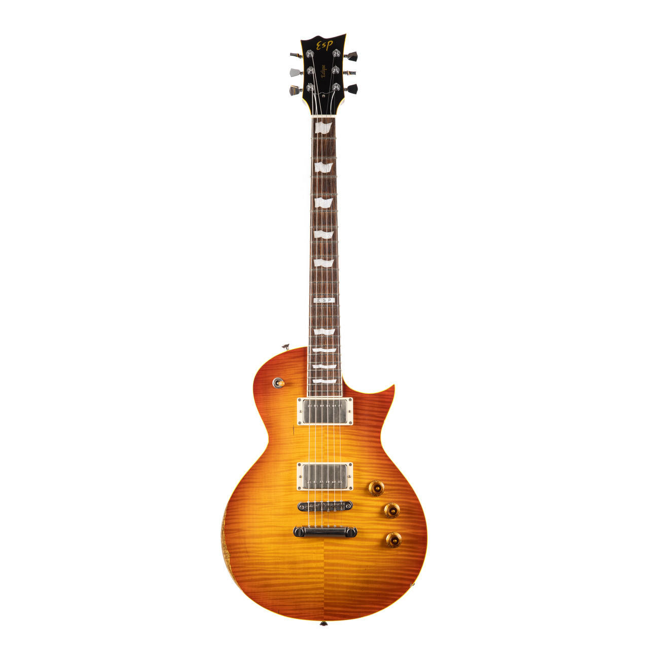 Used ESP Eclipse Aged Honey Burst Distressed 2008 | Cream City Music