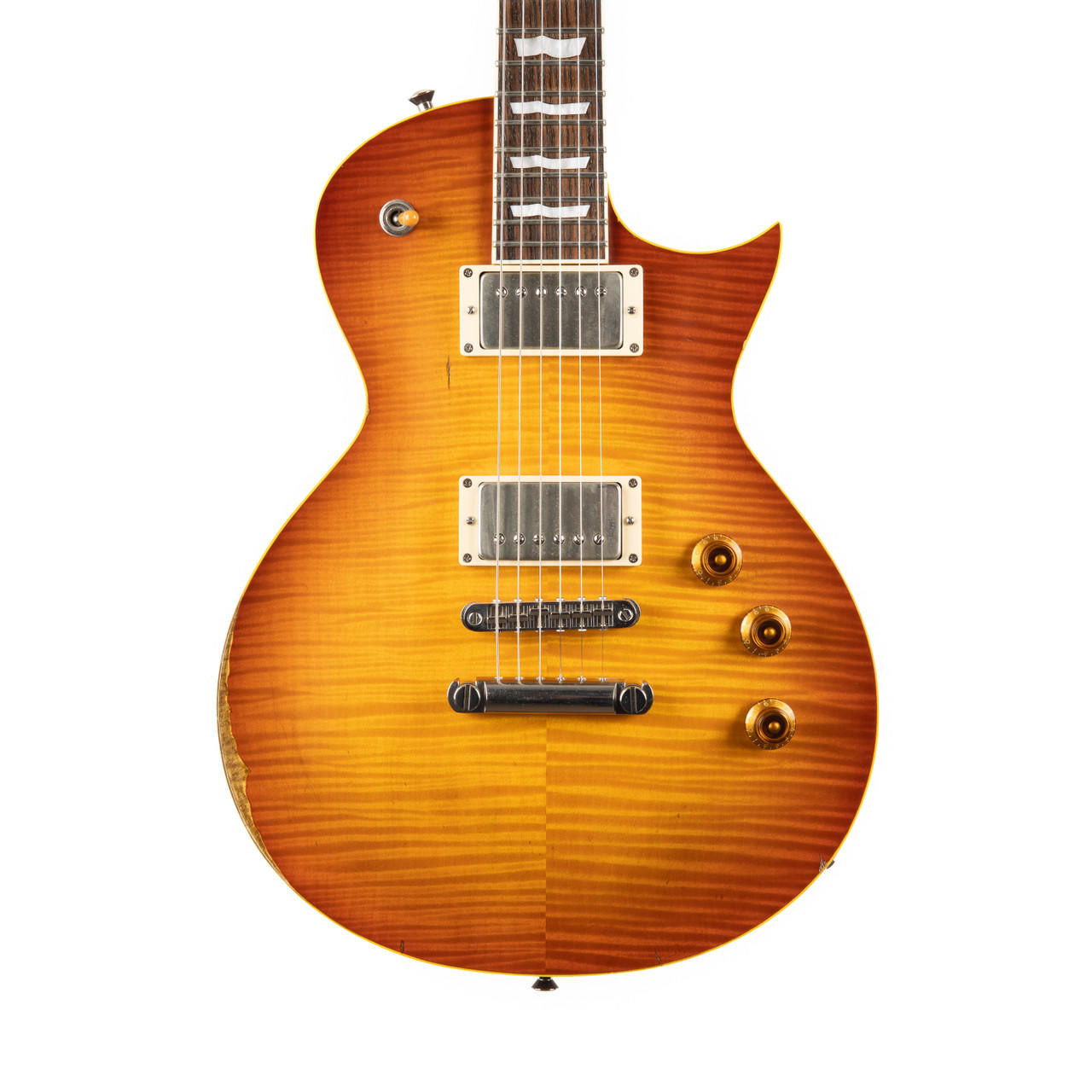 ESP Eclipse サンバースト エレアコ Used ESP Eclipse Aged Honey Burst Distressed 2008 | Cream City Music