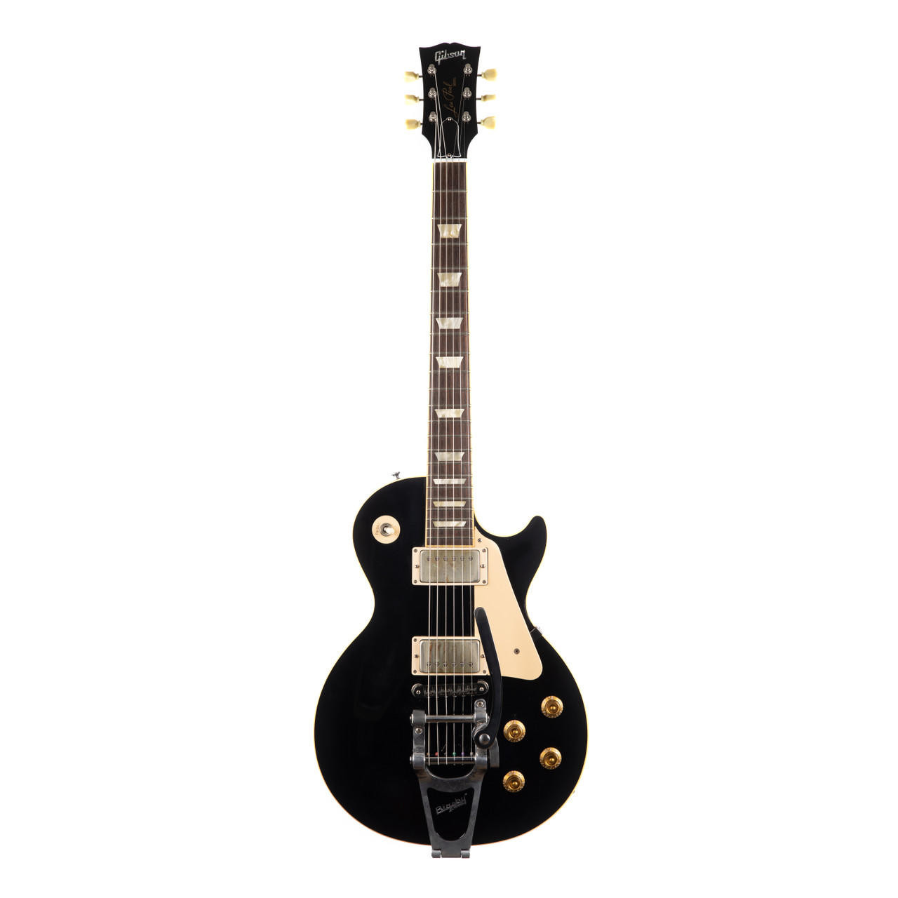 Used Gibson Les Paul Standard Bigsby Ebony 2006 | Cream City Music