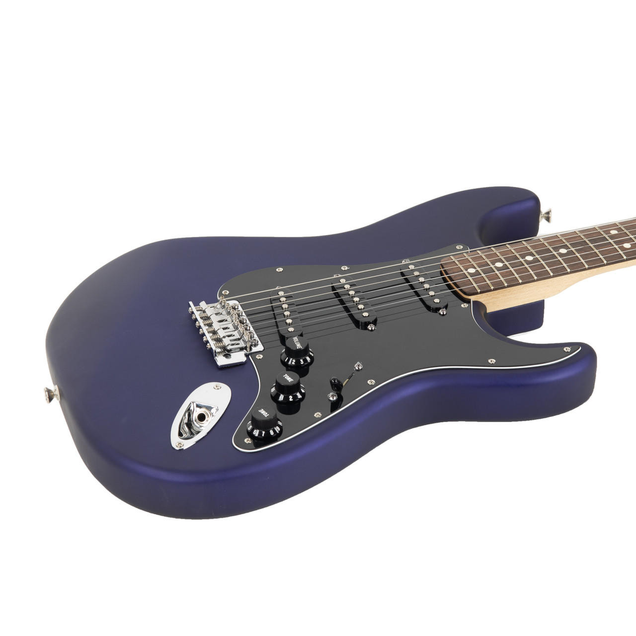 Used Fender Standard Stratocaster MIM Satin Purple 2004 | Cream