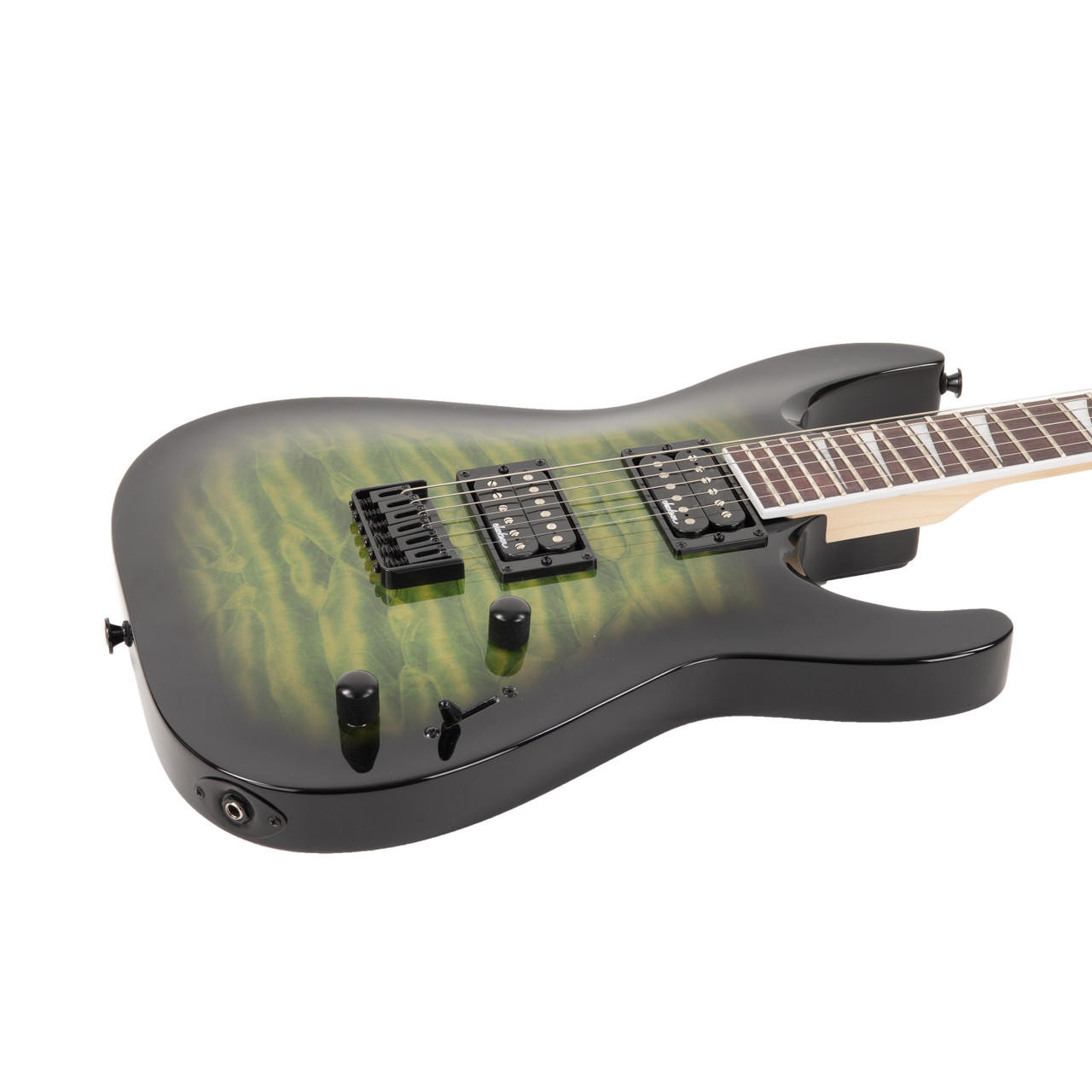 Jackson JS Series Dinky Arch Top JS32Q DKA HT - Transparent Green