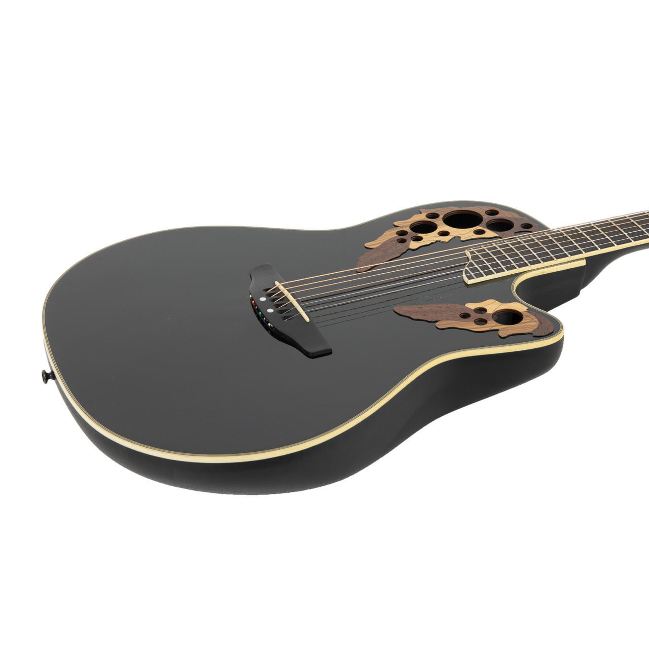 Used Ovation CS257 Celebrity Acoustic Electric Black | Cream City