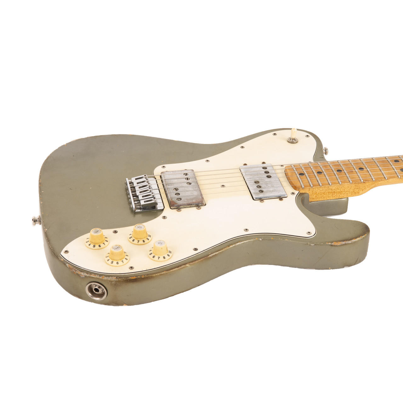 Vintage Fender Telecaster Deluxe Refinished Silver 1974 | Cream