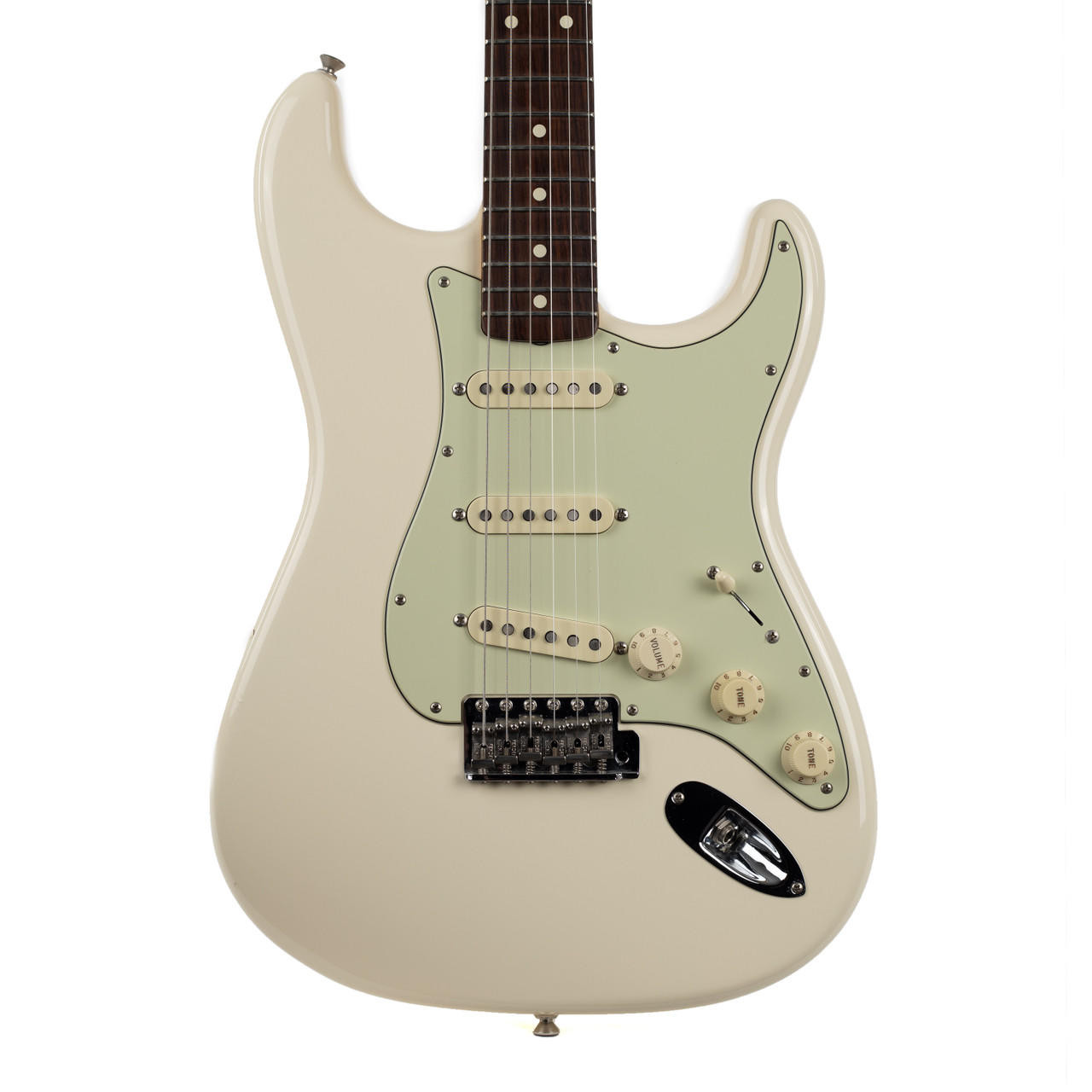 Used Fender John Mayer Stratocaster Olympic White 2007 | Cream