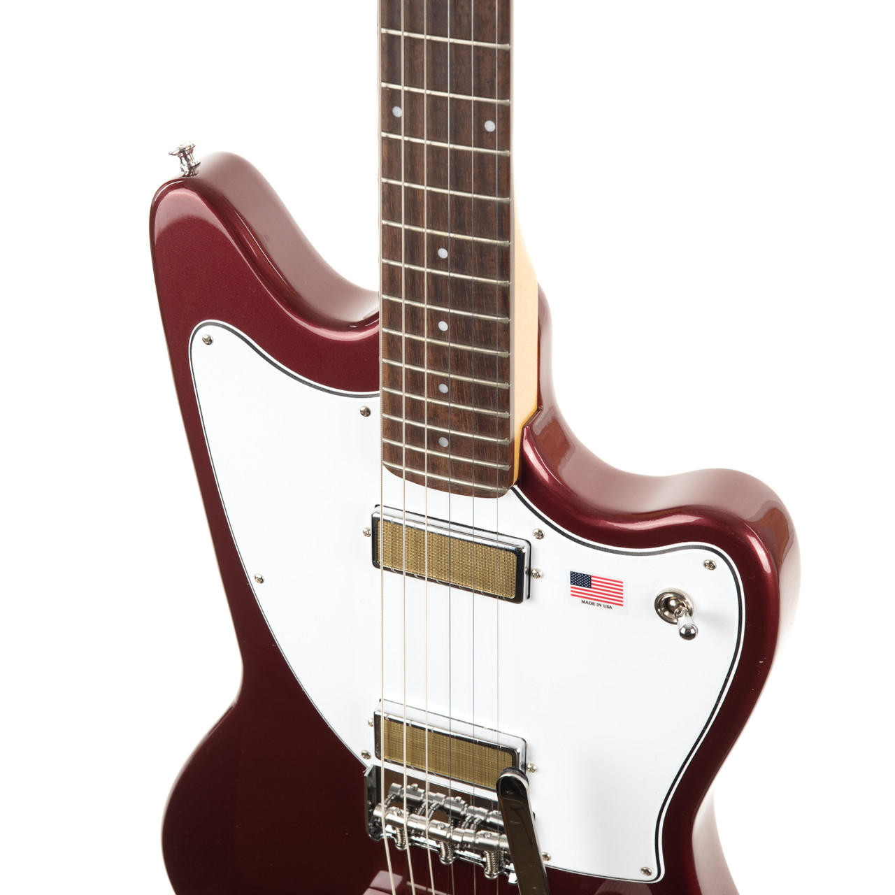 Used Harmony Silhouette with Bigsby - Burgundy | Cream City Music
