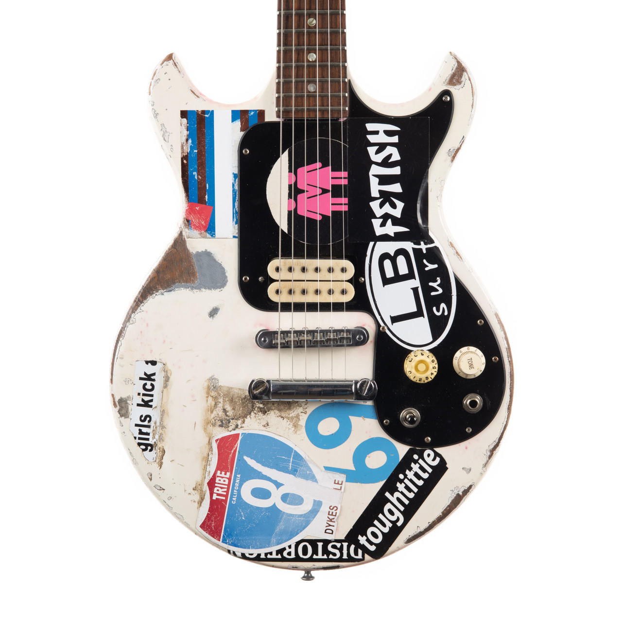【米米CLUBギタリスト製作】MJT. Over Drive Sp Vintage Gibson Melody Maker Historic Makeovers Joan Jett Replica