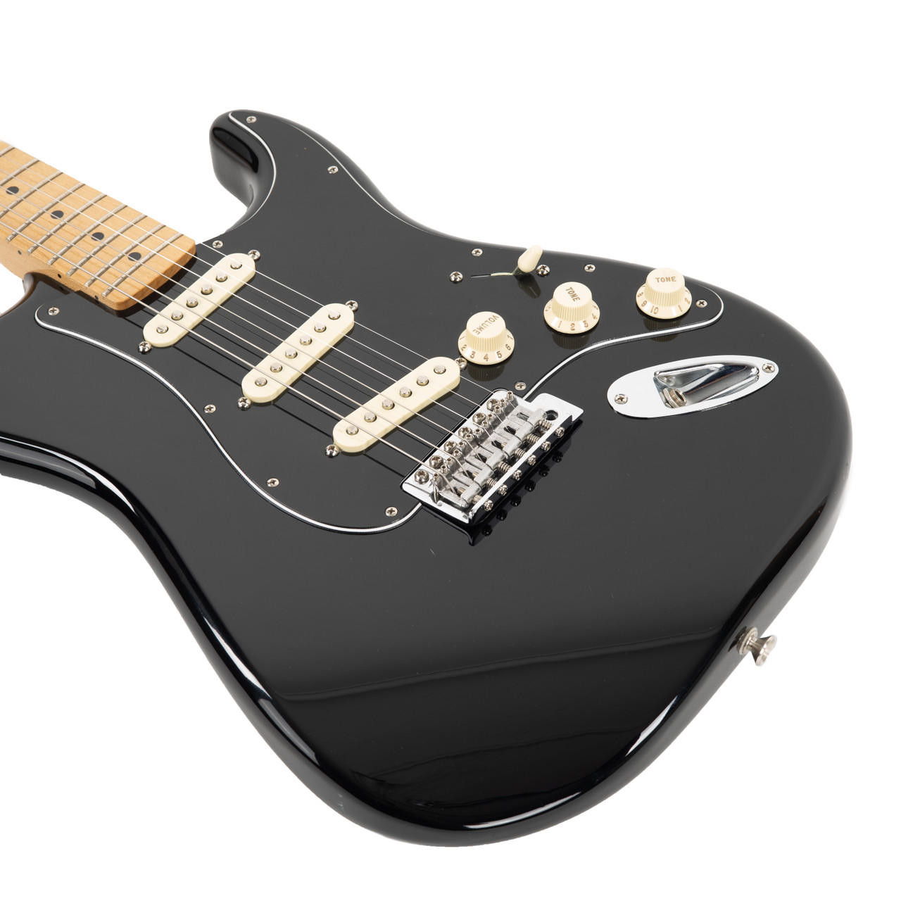 Used Fender Standard Stratocaster MIM Black 2017 | Cream City Music