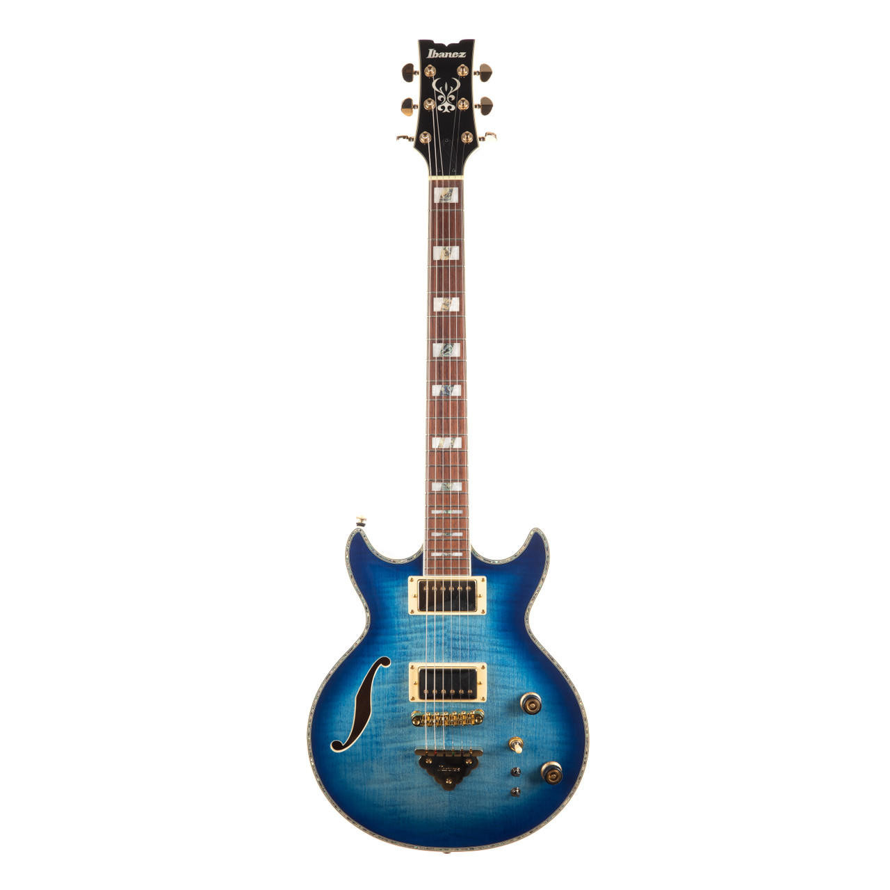 ギター Ibanez AR520HFM-LBB Light Blue Burst Ibanez AR520HFM AR Standard Hollow Body - Light Blue Burst | Cream